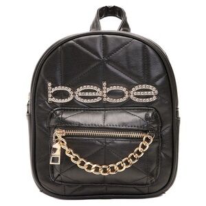NWT Bebe Black Zaza Quilted Backpack BG13